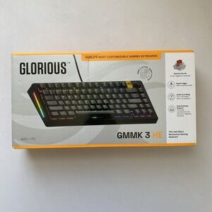 Glorious - GMMK 3 HE 75% Wired Hall-Effect Linear Switch Gaming Keyboard - BLACK